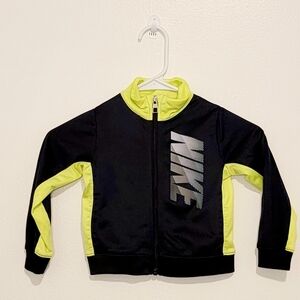 Nike Black and Neon Yellow Jacket